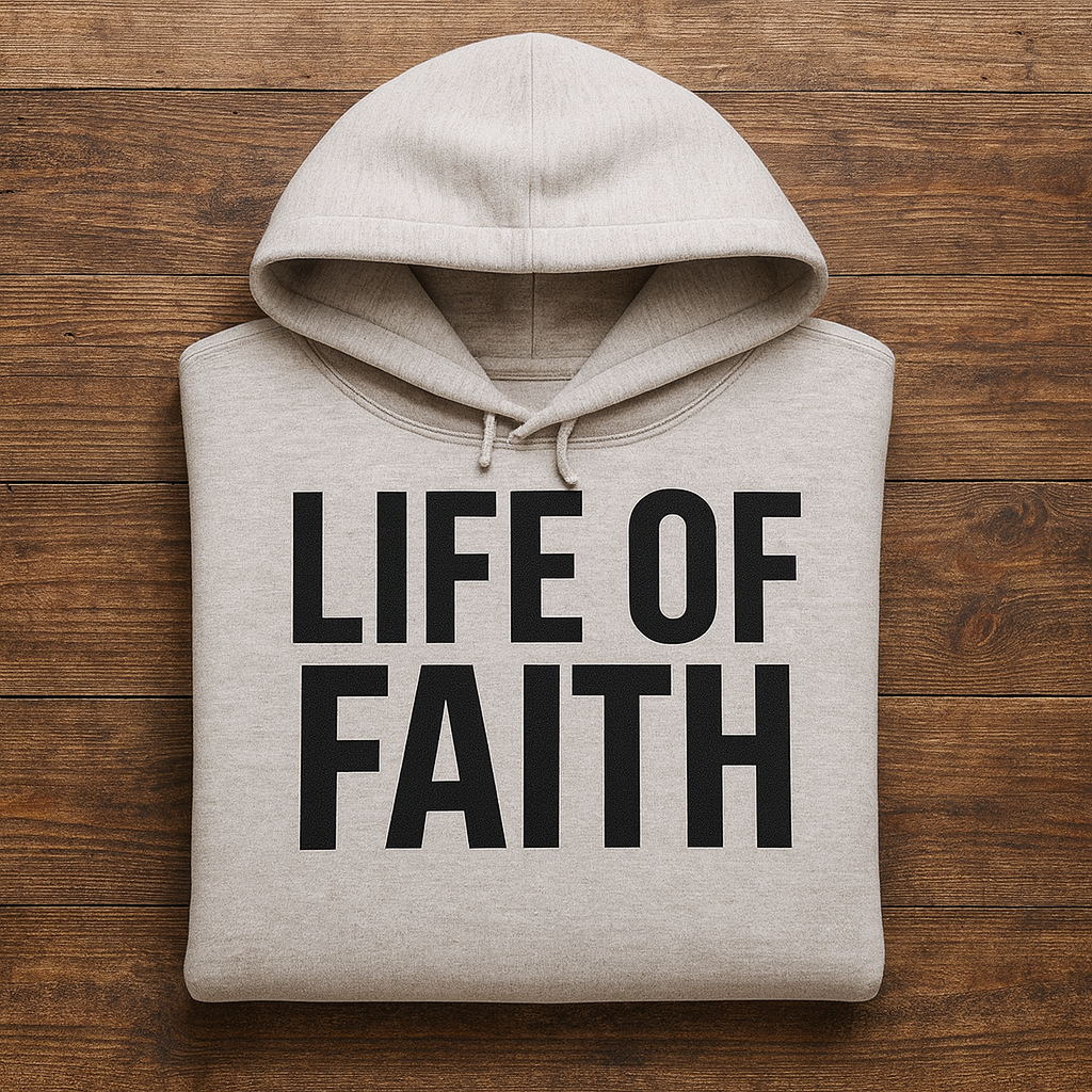 Life Of Faith Gray Hoodie Only