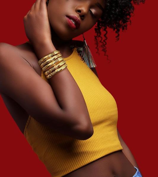 Boujee Gold Bracelet Stack Set
