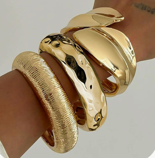 Boujee Gold Bracelet Stack Set
