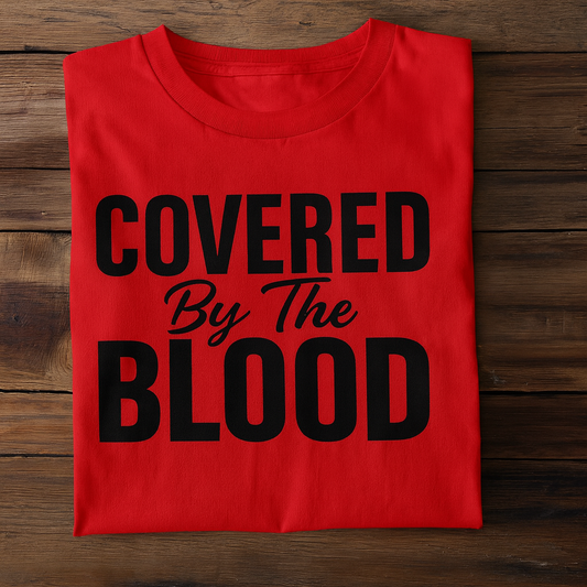 Long Sleeve “COVERED BY THE BLOOD”🩸