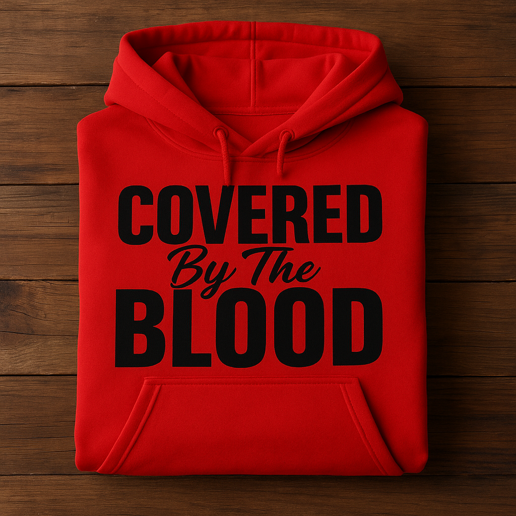 Hoodie “Covered By The Blood”